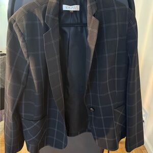 Kasper Black Checkered Women's Blazer